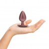 PLUG ANAL SMOOTH SILICONE LARGE 3,5 /8,9 CM ROSE GOLD OUCH!
