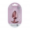 PLUG ANAL SMOOTH SILICONE LARGE 3,5 /8,9 CM ROSE GOLD OUCH!