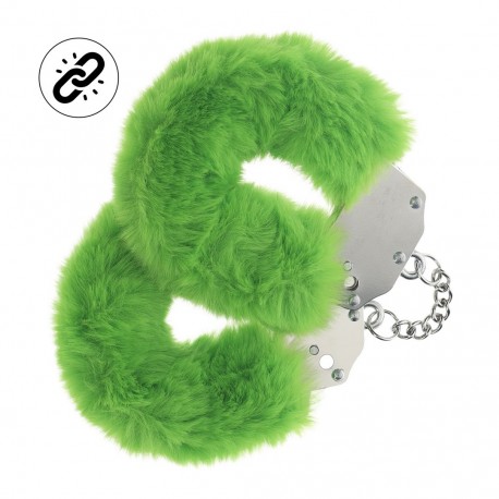 ALGEMAS COM PEL&Uacute;CIA HEAVY-DUTY FLUFFY VERDE OUCH!
