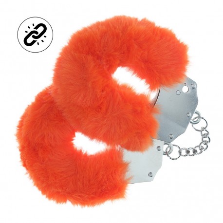 ALGEMAS COM PEL&Uacute;CIA HEAVY-DUTY FLUFFY LARANJA OUCH!
