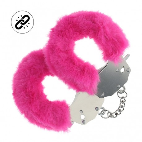ALGEMAS COM PEL&Uacute;CIA HEAVY-DUTY FLUFFY ROSA OUCH!