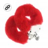 ALGEMAS COM PEL&Uacute;CIA HEAVY-DUTY FLUFFY VERMELHO OUCH!