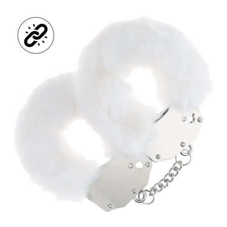 ALGEMAS COM PEL&Uacute;CIA HEAVY-DUTY FLUFFY BRANCO OUCH!