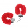 ALGEMAS COM PELUCHE CLASSIC FLUFFY VERMELHO OUCH!