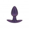 OUCH! SMOOTH SILICONE ANAL PLUG SMALL 2.6 / 6,5 CM METALLIC PURPLE