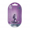 OUCH! SMOOTH SILICONE ANAL PLUG SMALL 2.6 / 6,5 CM METALLIC PURPLE