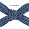 CORDA DE POLI&Eacute;STER PARA BONDAGE 32.8 FT / 10 M AZUL MARINHO OUCH!