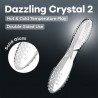 SATISFYER DAZZLING CRYSTAL 2 GLASS DILDO CLEAR