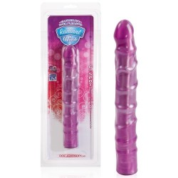 DILDO VEINED SLIM DONG RADIANT GEMS