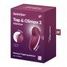 STIMULATEUR TAP & CLIMAX 2 ROUGE SATISFYER