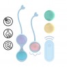 LOVELINE VIBRATING AND 5 WEIGHT INTERCHANGEABLE KEGEL KIT PURPLE