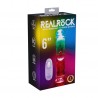 VIBRADOR COM LED E COMANDO LED VIBRATING STRAIGHT COCK 6 / 15 CM REALROCK