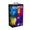 REALROCK LED VIBRATING STRAIGHT COCK WITH BALLS 7 / 18 CM 