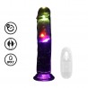 REALROCK LED VIBRATING STRAIGHT COCK 8 /20 CM 