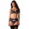 OBSESSIVE 3 PIECE SUSPENDER SET NIGHTLY BLUE
