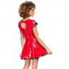 VESTIDO DE VINIL VERMELHO BLACK LEVEL