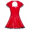 VESTIDO DE VINIL VERMELHO BLACK LEVEL
