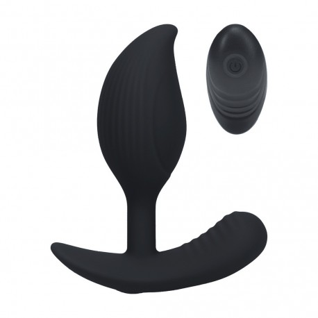 PLUG ANAL DE SILICONA L&Iacute;QUIDA CON VIBRACI&Oacute;N Y MANDO A DISTANCIA LEVELZ 