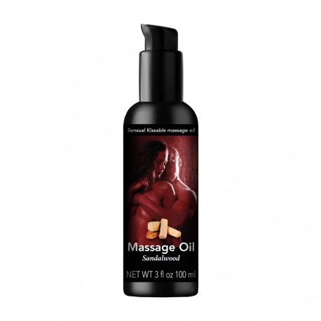 PHARMQUESTS SENSUAL KISSABLE MASSAGE OIL SANDALWOOD 3 FL OZ / 100 ML