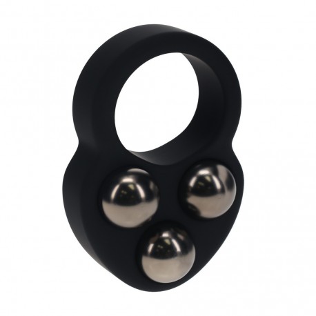 ANEL PARA O P&Eacute;NIS EM SILICONE L&Iacute;QUIDO COM PESO TRIPLO PRETO LEVELZ