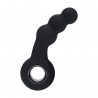 LEVELZ VIBRATING BEADED SILICONE PROSTATE STIMULATOR BLACK 