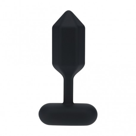 PLUG ANAL DE SILICONA COM VIBRA&Ccedil;&Atilde;O HEXAGONAL S PRETO LEVELZ