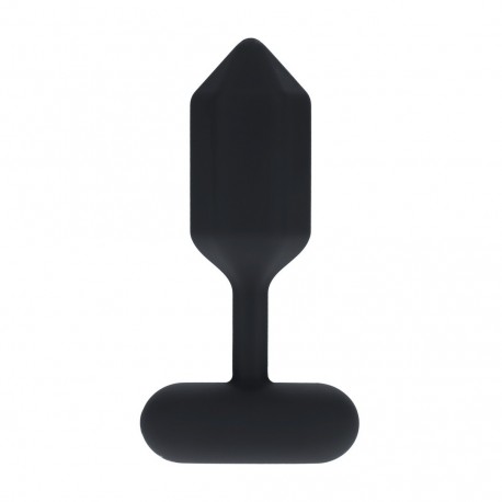 LEVELZ HEXAGONAL VIBRATING SILICONE ANAL PLUG M BLACK