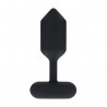 LEVELZ HEXAGONAL VIBRATING SILICONE ANAL PLUG M BLACK