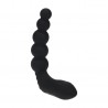 LEVELZ VIBRATING HEATING BENDABLE TAPPING BEADED SILICONE PROSTATE STIMULATOR BLACK 