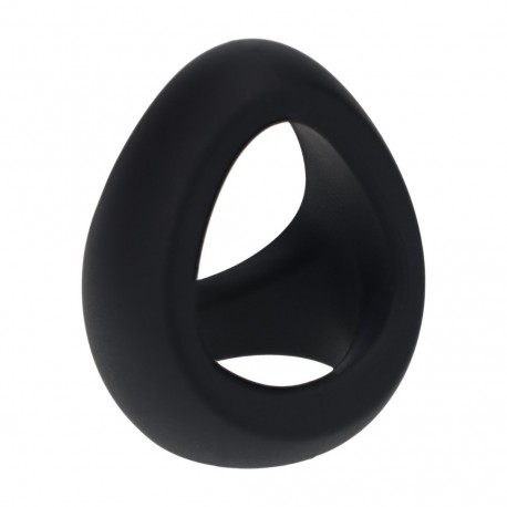 ANILLO PARA EL PENE DE SILICONA SOFT TRI O NEGRO LEVELZ