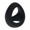 ANILLO PARA EL PENE DE SILICONA SOFT TRI O NEGRO LEVELZ