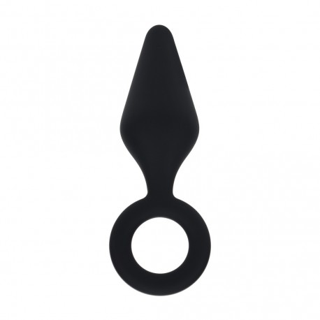 LEVELZ SILICONE ANAL PLUG  L BLACK 