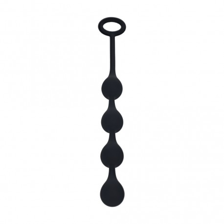 BOLAS ANAIS DE SILICONE EM FORMA DE GOTA DE &Agrave;GUA S 20MM PRETAS LEVELZ