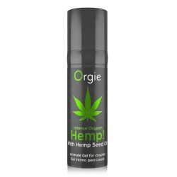 GEL CON VIBRACIÓN INTENSE ORGASM HEMP 15ML ORGIE