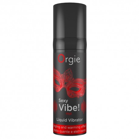 GEL CON EFECTO DE VIBRACI&Oacute;N Y CALOR  SEXY VIBE 15ML ORGIE