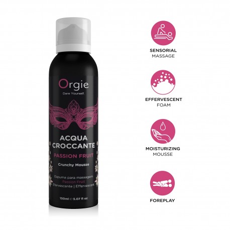 ESPUMA DE MASAJE CRACKELING ACQUA CROCCANTE DE MARACUY&Aacute; 150ML ORGIE