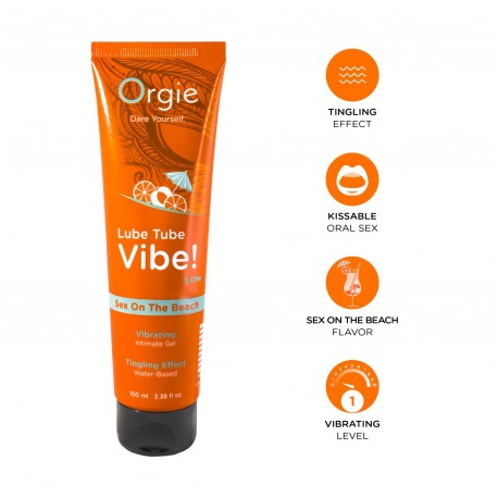 LUBRICANTE LUBE TUBE VIBE! SEX ON THE BEACH BAJA INTENSIDAD ORGIE 100ML