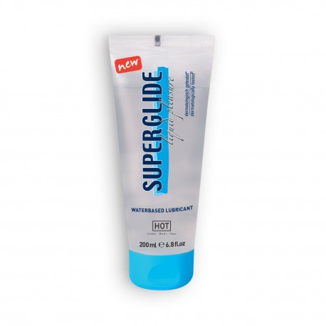 HOT&trade; SUPERGLIDE WATERBASED LUBRICANT 200ML