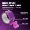 CINTA BONDAGE PVC NON-STICK 20 M MORADA OUCH!