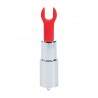 LOVELINE ANGEL LIPSTICK VIBRATOR WITH 4 ATTACHMENTS CLEAR 