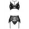 CONJUNTO DE 3 PE&Ccedil;AS NOIR FANTASY SET BEAUTY NIGHT FASHION PRETO