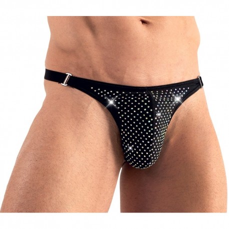SVENJOYMENT THONG WITH RHINESTONES