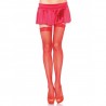 RED FISHNET THIGH HIGHS