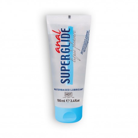 ANAL SUPERGLIDE WATERBASED LUBRICANT HOT 100ML
