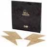 FLASH GLITTER BOLT NIPPLE COVERS BIJOUX INDISCRETS GOLD