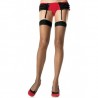 PLUS SIZE TRANSLUCENT THIGH HIGHS BLACK