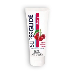 HOT SUPERGLIDE EDIBLE LUBRICANT CHERRY 75ML