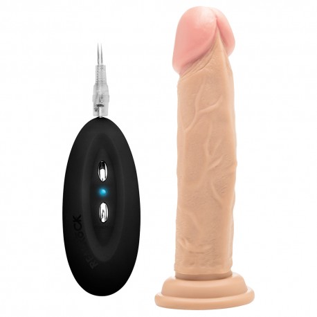REALROCK 8&rdquo; REALISTIC VIBRATOR WHITE