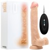 REALROCK 10&rdquo; REALISTIC VIBRATOR WITH TESTICLES WHITE