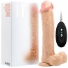 REALROCK 11” REALISTIC VIBRATOR WITH TESTICLES WHITE
